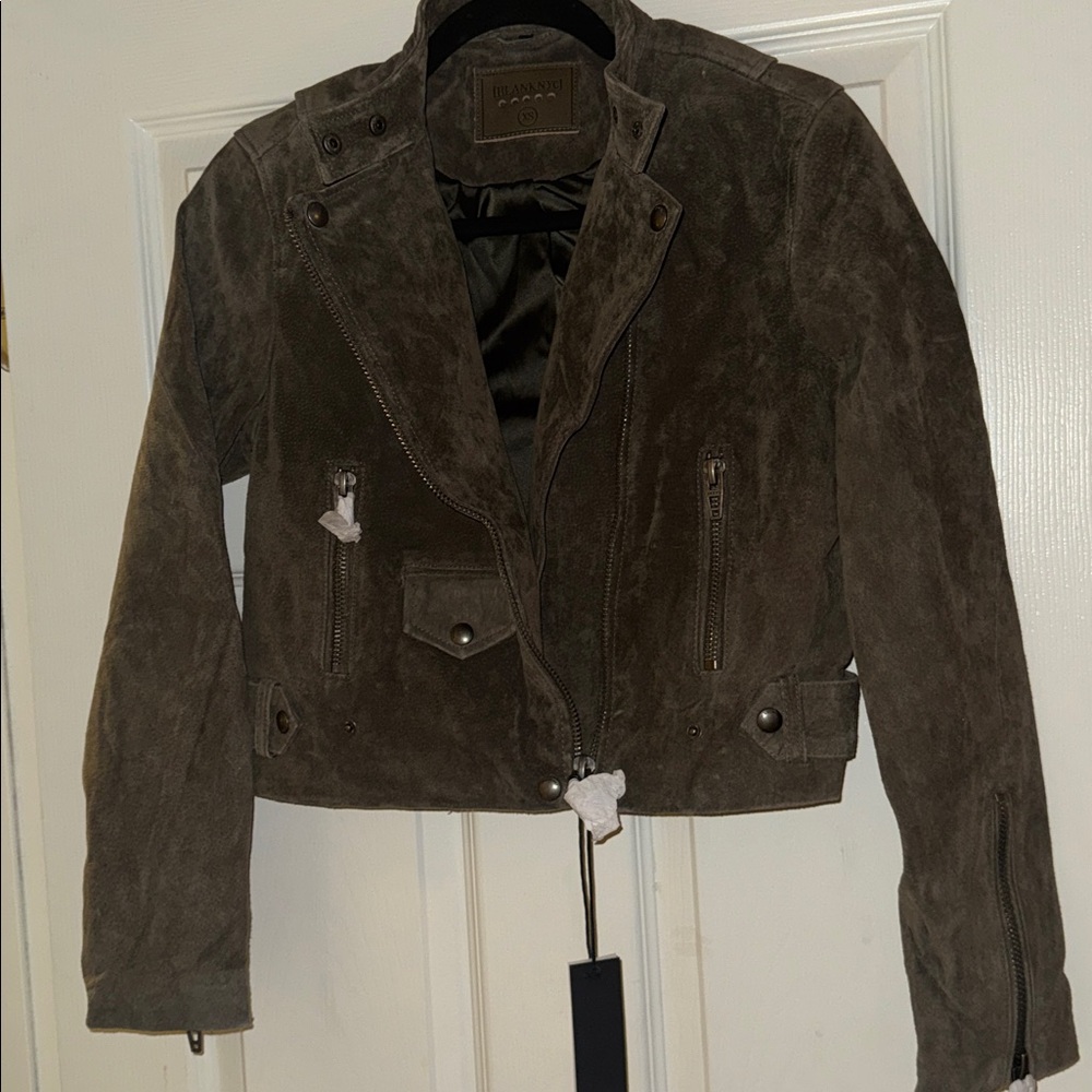 NWT Blank NYC Suede Moto Run For It Jacket - Picture 4 of 13